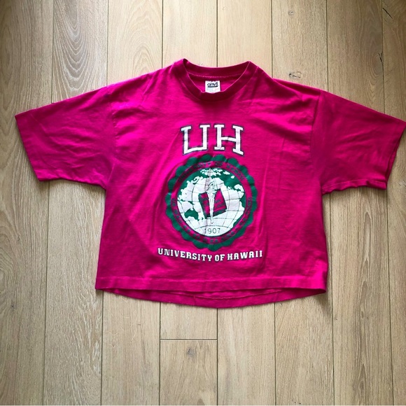Vintage University of Hawaii Single Stitched Tee Made in USA - Picture 1 of 10